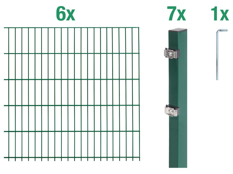 Gehe zu Vollbildansicht: ALBERTS Doppelstabmattenzaun-Grundset - Bild 16