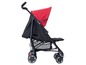Ein schwarzer Safety 1st Buggy mit roter Sonnenblende.