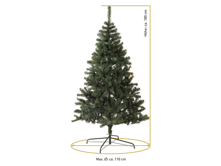 Gehe zu Vollbildansicht: LIVARNO home Weihnachtsbaum künstlich, mit besonders dichtem Geäst - Bild 5