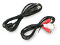 USB- und RCA-Kabel für Audio- und Videoverbindung.