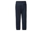 Dunkelblaue Hose mit Gummizug.