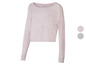 Ein rosa Langarmshirt mit Rundhalsausschnitt.