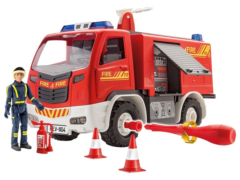 Gehe zu Vollbildansicht: Revell Junior Kit Modellbausatz Feuerwehr, Maßstab 1:20, mit Figur, ab 4 Jahren - Bild 1