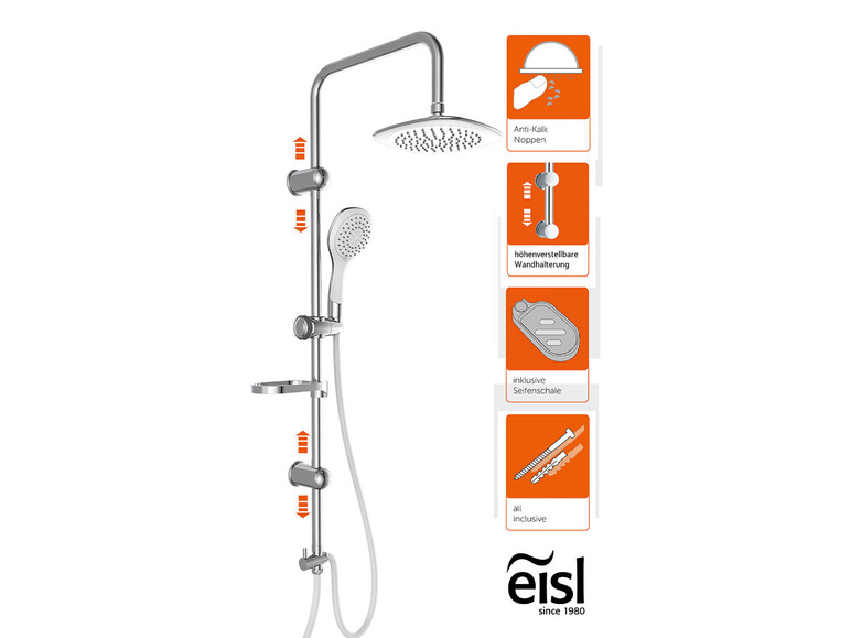 Gehe zu Vollbildansicht: Eisl Duschsystem »DUSCHTRAUM« mit Regendusche - Bild 13