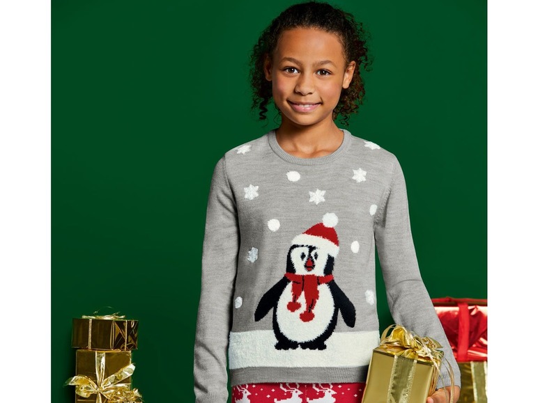 Gehe zu Vollbildansicht: PEPPERTS® Kinder Mädchen Weihnachtspullover - Bild 14