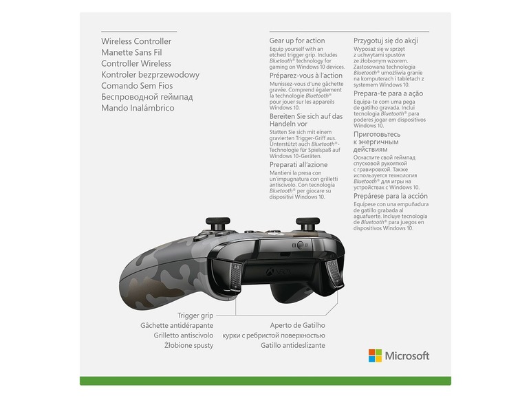 Gehe zu Vollbildansicht: Microsoft Xbox Wireless Controller - Night Ops Camo Special Edition - Bild 8