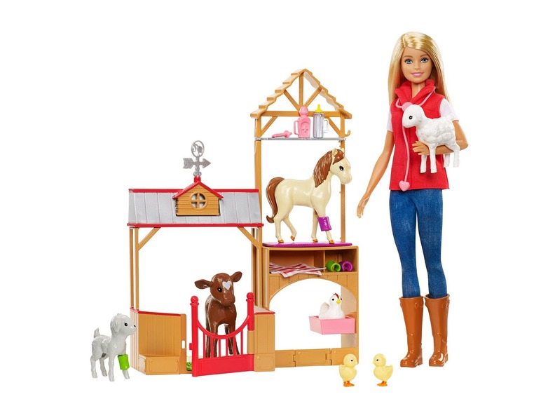 Gehe zu Vollbildansicht: Barbie "Spaß auf dem Bauernhof" Puppe und Spielset - Bild 1