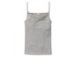 Graues Tanktop mit Spitzendetails.