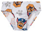 Weiße Unterhose mit Paw Patrol-Motiv.