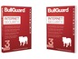Zwei BullGuard Internet Security Verpackungen mit einem Bulldog-Bild.
