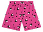 Rosa Shorts mit Minnie Mouse-Muster.