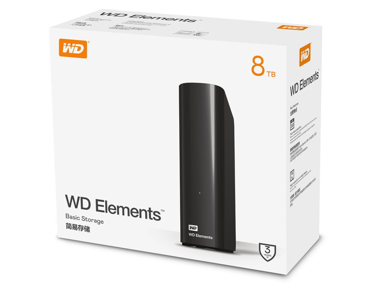 Gehe zu Vollbildansicht: WD WD Elements Desktop 3.0 8TB - Bild 2