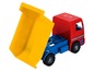 Gelber Spielzeug-Kipplaster