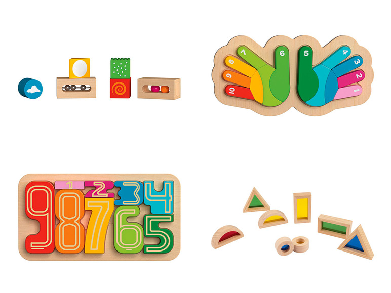 Gehe zu Vollbildansicht: Playtive Lernspielzeug »Montessori«, aus Echtholz - Bild 1