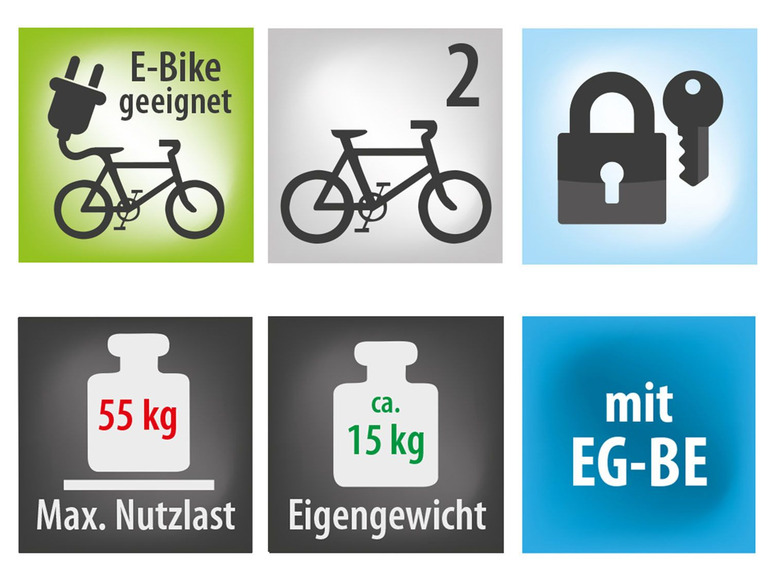 Gehe zu Vollbildansicht: EUFAB Fahrradträger »E-Bike II« - Bild 7