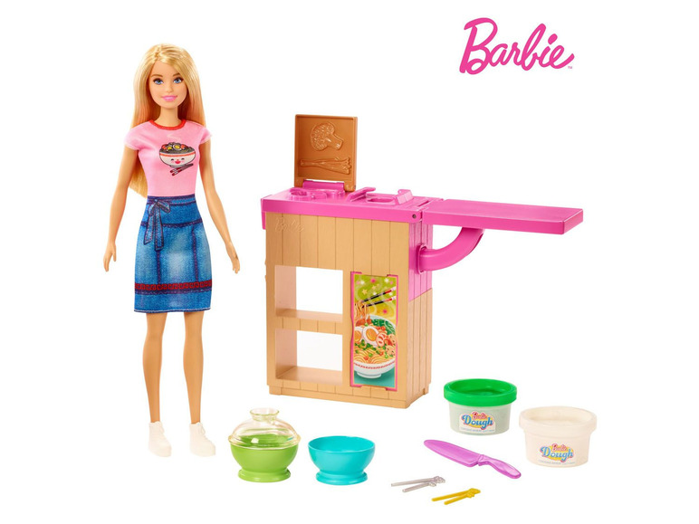 Gehe zu Vollbildansicht: Barbie Pasta-Spielset und Puppe (blond) - Bild 1