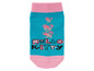 Blaue Socken mit Hello Kitty.