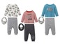 Baby-Kleidungsset mit Nashorn-Druck, T-Shirts, Hosen und Bandana.