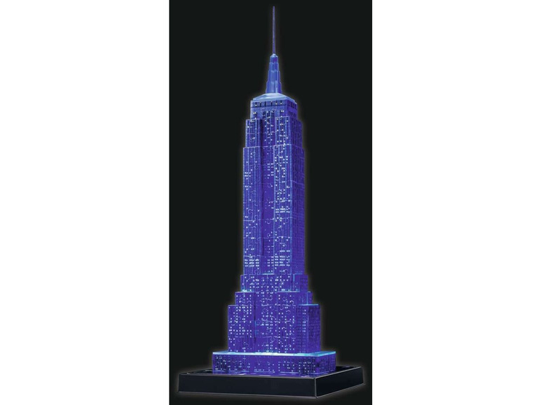 Gehe zu Vollbildansicht: Ravensburger 3D Puzzle Empire State Building bei Nacht - Bild 8