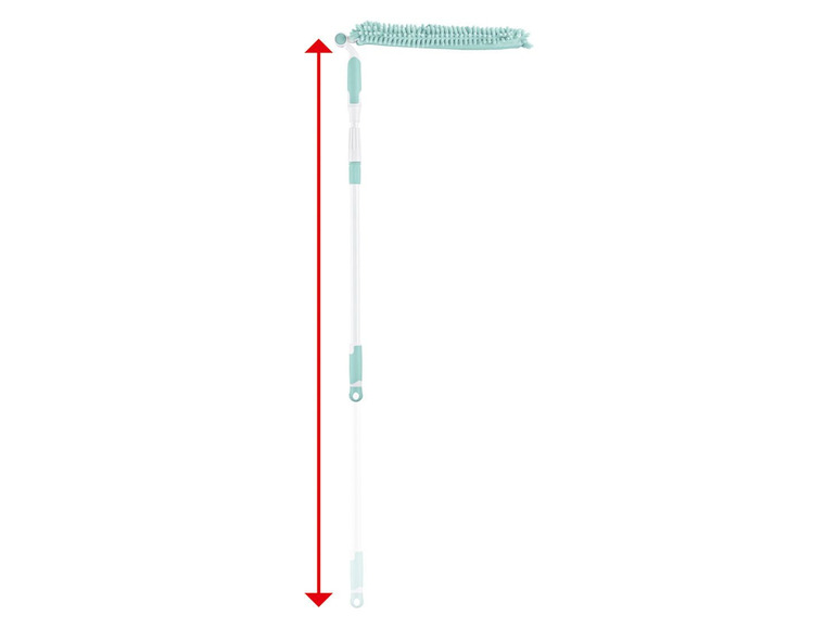 Gehe zu Vollbildansicht: AQUAPUR® Microfaser-Wischer, mit 5-stufig winkelbarem Kopf, 2 Wischbezüge - Bild 2