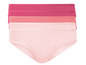 Drei Paar rosa Slips.