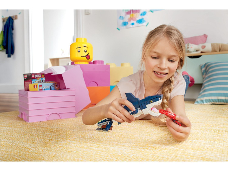 Gehe zu Vollbildansicht: LEGO® Aufbewahrungsbox, in Legokopf-Form, 2-teilig - Bild 9