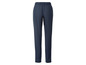 Dunkelblaue Hose mit elastischem Bund.