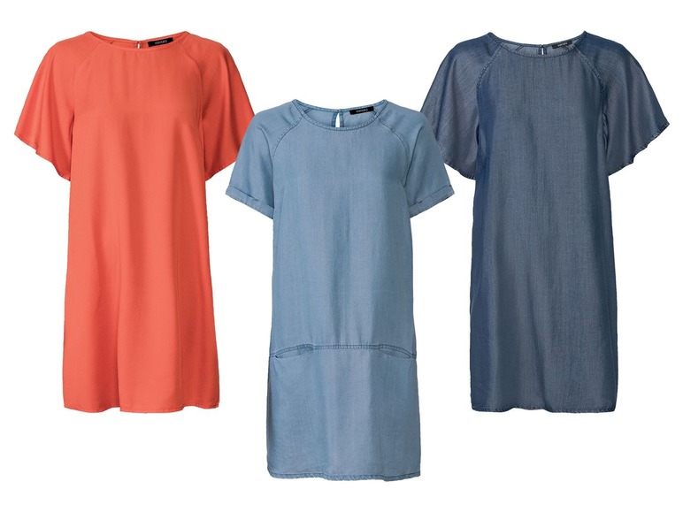 Gehe zu Vollbildansicht: ESMARA® Kleid Damen, fließende Qualität, aus Lyocell - Bild 1