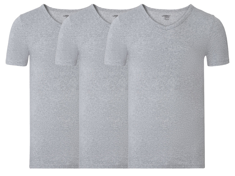 Gehe zu Vollbildansicht: LIVERGY Unterhemd Herren, 3 Stück, aus reiner Baumwolle - Bild 11