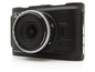 Eine schwarze EasyPix Dashcam mit Weitwinkelobjektiv.