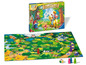 Ravensburger Junior Sagaland Brettspiel mit Spielfiguren und Würfel.