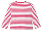 Ein rot-weiß gestreiftes Langarmshirt.