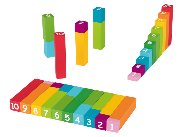 Gehe zu Vollbildansicht: PLAYTIVE® Holz Spielzeug Montessori, regenbogenfarben - Bild 8