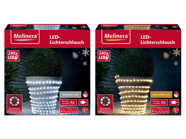 Gehe zu Vollbildansicht: MELINERA® Lichterschlauch, 240 LEDs, 6-Stunden-Timer - Bild 1