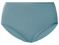 Ein Paar blaue Damen-Unterhosen.