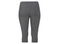 Graue Capri-Leggings für Damen.