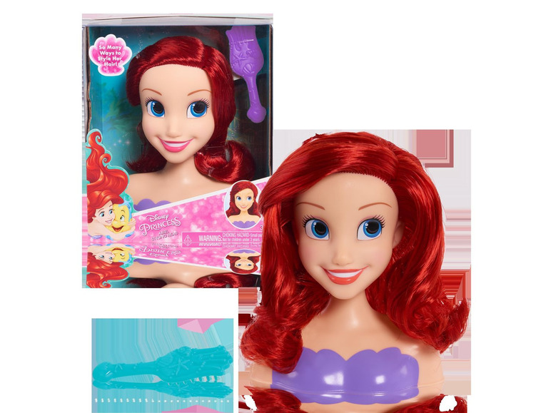 Gehe zu Vollbildansicht: Just Play Ltd. Disney Princess Ariel Mini Styling Head - Spielwaren - Bild 2