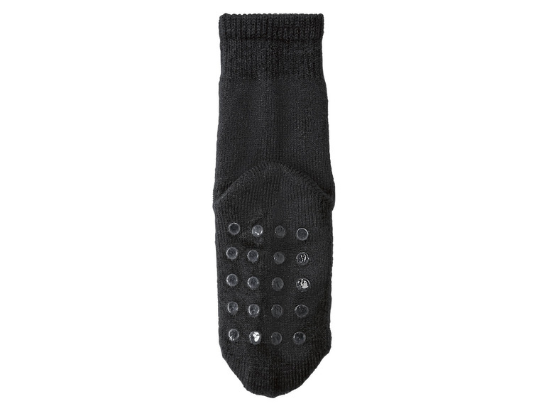 Schwarze Socken mit Anti-Rutsch-Punkten