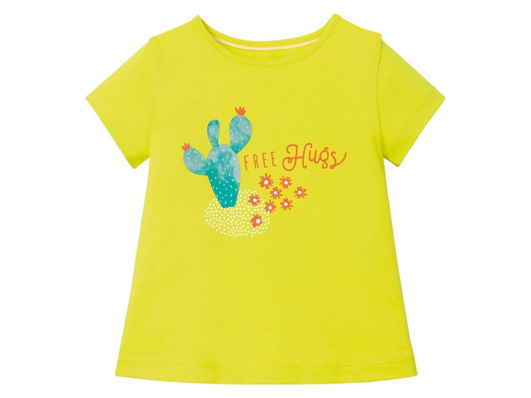 Gehe zu Vollbildansicht: LUPILU® Kleinkinder T-Shirts Mädchen, 2 Stück, aus Baumwolle - Bild 3