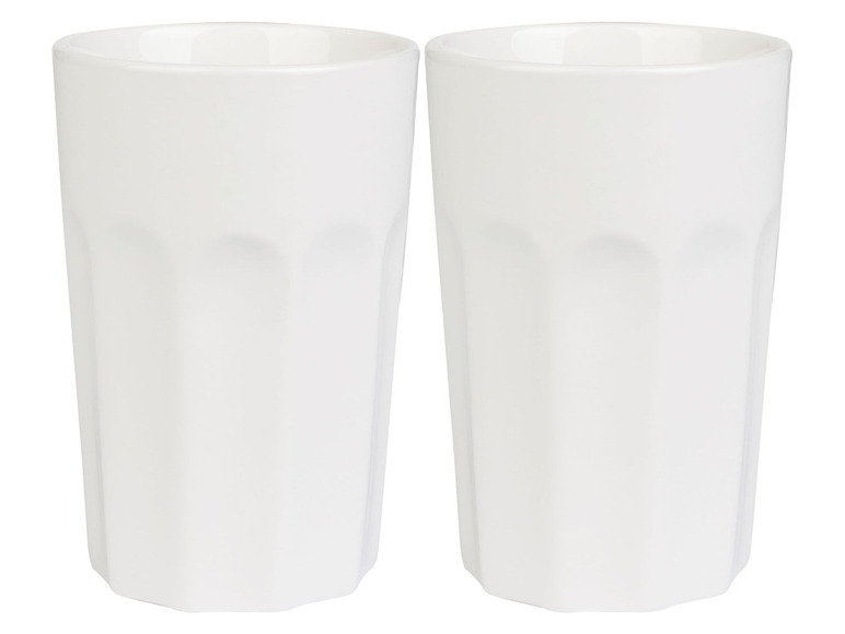 Gehe zu Vollbildansicht: ERNESTO® Latte Becher, 2 Stück, aus Porzellan - Bild 1
