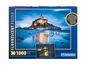 Fluoreszierendes Puzzle mit 1000 Teilen von Clementoni mit dem Motiv Mont Saint-Michel.