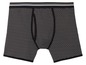 Schwarze Boxershorts mit weißen Punkten.