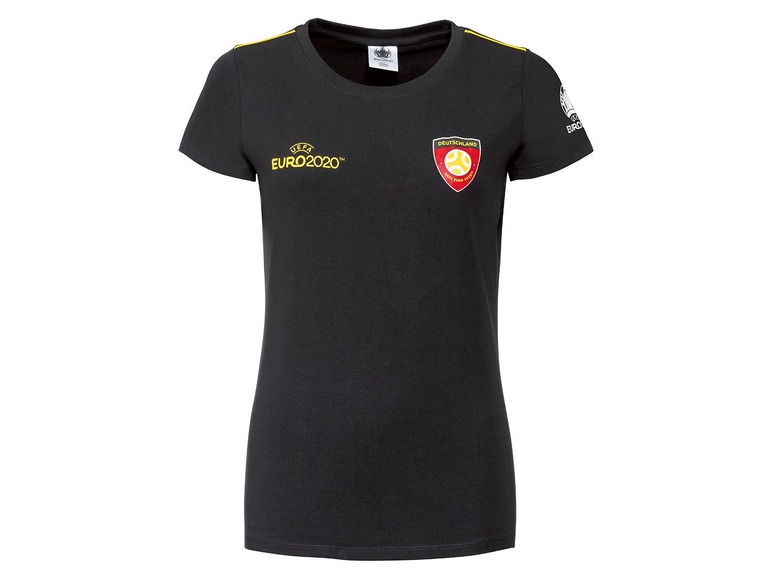 Gehe zu Vollbildansicht: UEFA Fußball-EM T-Shirt Damen, mit Baumwolle und Elasthan - Bild 4