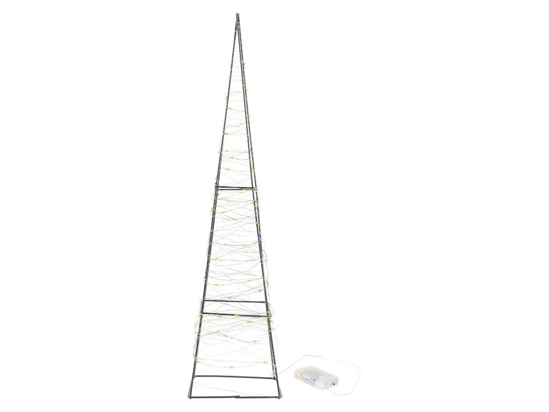 Gehe zu Vollbildansicht: MELINERA® LED-Metallfigur Pyramide/Stern - Bild 5