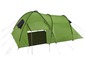 Ein grünes Grand Canyon Zelt mit Anbau.