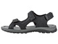 Schwarze Sandalen mit Schnalle