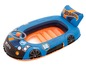 Ein aufblasbares Hot Wheels Boot mit Lenkrad