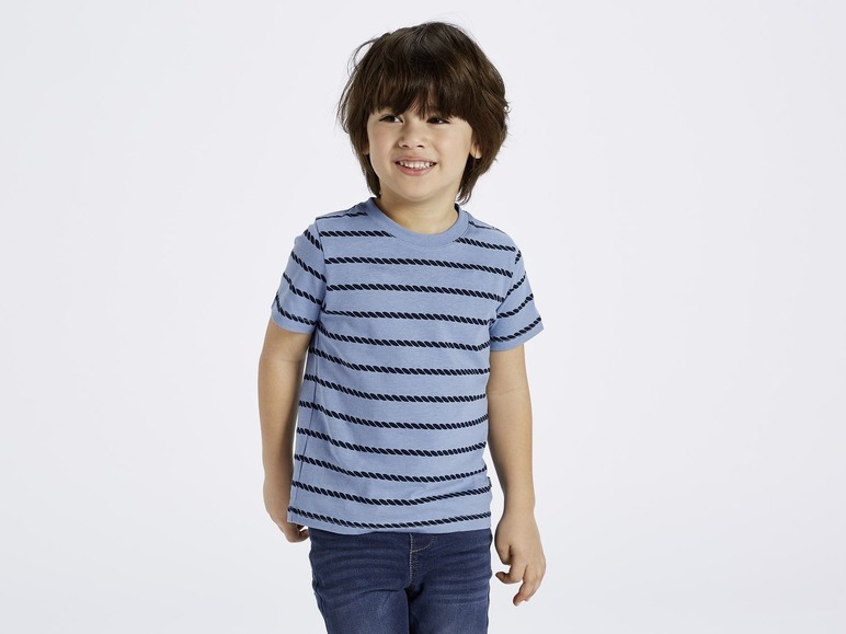 Gehe zu Vollbildansicht: LUPILU® T-Shirts Jungen, 4 Stück, weiche Single-Jersey-Qualität, hoher Bio-Baumwollanteil - Bild 13