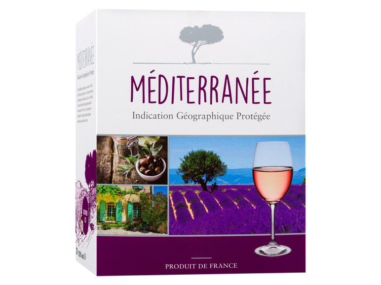 Gehe zu Vollbildansicht: Méditerranée Rosé IGP 3,0-l-Bag-in-Box trocken, Roséwein 2021 - Bild 1