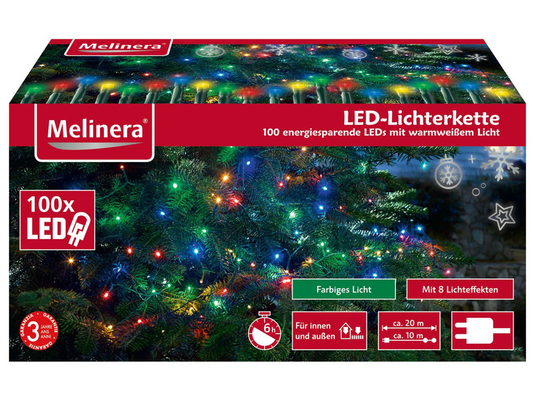 Gehe zu Vollbildansicht: MELINERA® Lichterkette, 100 LEDs, 6-Stunden-Timer - Bild 2